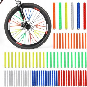    MEGA Set Reflectori Biciclete, Tuburi Spite, Neon, Colorate, 72 buc