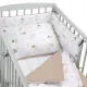  Set lenjerie de pat Pepi 90 x 120 cm nuante de maro si bej