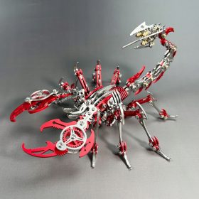    Floatingcity 3D Metal Red Scorpion model mecanic jucărie insectă Cadou