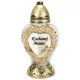 Lampion cu Dedicatie pentru Mama - Model Elegant Inima Mare din Sticla cu Aplicatie de Trandafir