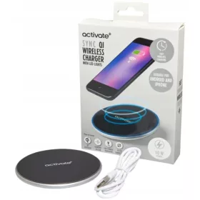    Activați încărcătorul inductiv 10W diode LED dispozitive QI Negru