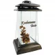  Lumanare capela trapez mare cu dedicatie, trandafir auriu, 31 cm