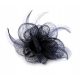  Broșă/decor de păr Floare bleumarin cu pene Fascinator/ 2903