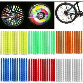    Tuburi de spițe reflectorizante de 72x, neon, strălucitoare, universale, DIFERITE CULORI