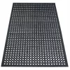 Covoraș din cauciuc negru cu perforații Eureka Home 90 × 150 cm