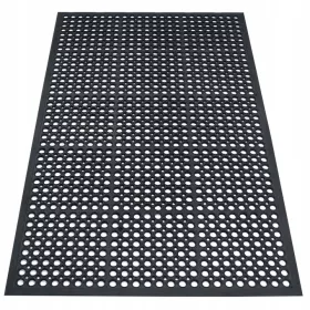   Covoraș din cauciuc negru cu perforații Eureka Home 90 × 150 cm