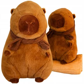    PĂTURA DE PERNA CUDDLE MASCOTA 3IN1 CAPYBARA CU PĂTURA MOALE 45 CM
