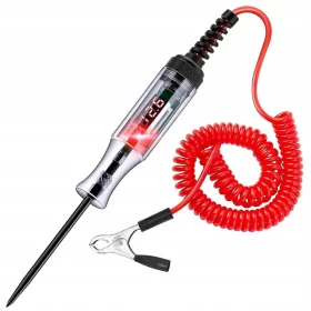    Tester de circuite auto 1 bucată 3-48v cu voltmetru, LED rezistent