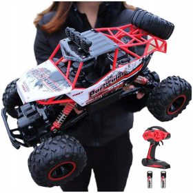    MAȘINĂ MARE OFF-ROAD RC RC METAL4x4 LED PENTRU CADOU COPII + baterie alcalină Energizer AA (R6) 2 buc.