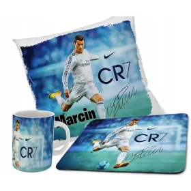  CRISTIANO RONALDO CR7 Set Cana + Perna + Mouse Pad + Nume