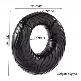    Plug tunel etno tribal umeraș greutate cerc cercel clicker negru