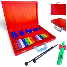    Clopoței cromatici într-o carcasă din lemn Chimvale cu xilofon kazoo de 25 de tonuri
