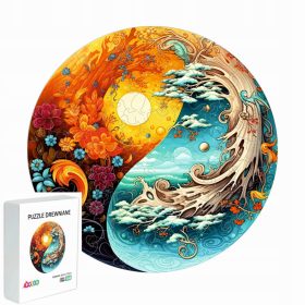    PUZZLE DIN LEMN PENTRU COPII ZI SI NOAPTE 144 ELEMENTE CADOU PENTRU UN COPIL