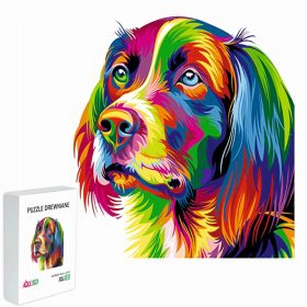    PUZZLE DIN LEMN PENTRU COPII ADULTI 133 BUCĂȚI CADOU CÂINE PENTRU COPII