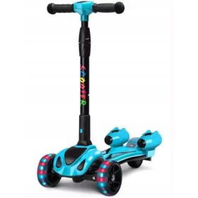  SCOOTER PENTRU COPII CU TREI ROTI, PLIABLE, LED