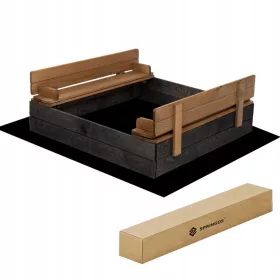  LEMN IMPREGNAT INCHIS 100x100cm CU BANCURI PRODUCATOR