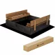  LEMN IMPREGNAT INCHIS 100x100cm CU BANCURI PRODUCATOR