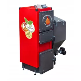    Cuptor Kotły Pleszewskie cu dublă funcție cu rezervor de oțel pentru cărbune eco-mazăre, 15 kW