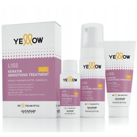  Set de îndreptat cu keratina Alfaparf galbenă