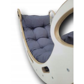    Bujak z poduszą, bujaczek z poduszką montessori bujaczek MDF BIAŁY M