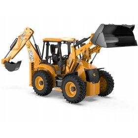    Excavator cu telecomandă JCB DoubleE, telecomandă, încărcător, buldozer, mașină galbenă