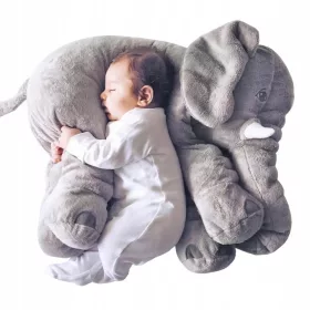    PERNĂ MARE MASCOTA ELEFANT ÎMBĂGĂTĂȚĂ URȘUș DE PAISĂ CADOU DE COPIL JASIEK