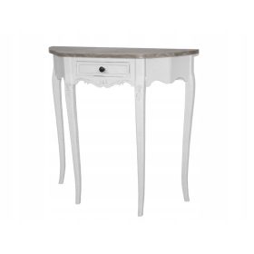  Masa consola Livin Hill, alb mat, 80 x 80 x 30 cm