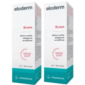   Crem Hidratant Eloderm pentru Piele Uscată și Sensibilă 2 x 75 ml