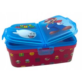  SUER MARIO Box Organizer Lunchbox 4 compartimente