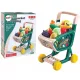  Coș de cumpărături pentru copii, set legume și fructe, verde