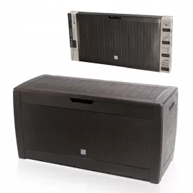  Cutie de gradina din plastic, 310 l, maro