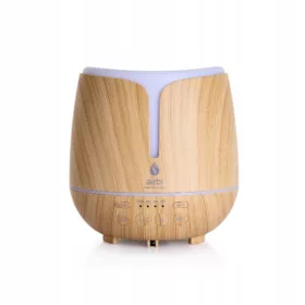   Umidificator și Difuzor de Aromă Airbi SONIC 2 în 1, Lemn Luminos - Ultra-sonic