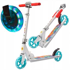    METEOR Classic City Scooter Roti LED pliante reglabile 140 mm