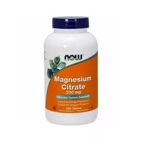 Citrat de Magneziu 200 mg de la Now Foods - 250 tablete