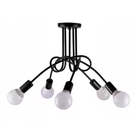  Plafoniera Sollux E27 neagra