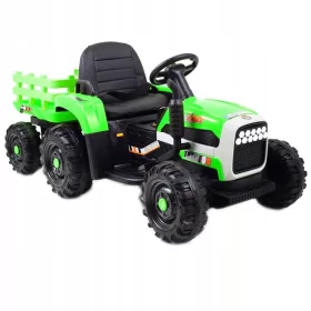   TRACTOR BATERIE SUPER RAPID CU REMORCĂ, ROȚI MOALE, SCAUNE MOALE