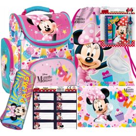    RUCSAC ȘCOALA 6 ÎN 1 MINNIE MOUSE TUISĂ GEANT DERFORM STICKERS