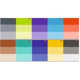    Un set de caiete cu subiecte cu fișă de cheat Unipap A5 60k Color Stripes