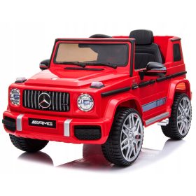    Auto baterie Mercedes G63, original, 2 motoare, piele radioEVA, pentru copii