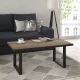 Masuta de cafea Forte HAYATO, dreptunghiulara, 110 x 60 x 45 cm, neagra
