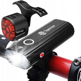    Iluminare pentru biciclete Spectre Loong 600 lm USB + Lampă pentru bicicletă SPECTRE WT09 40 lm spate DESIGN NOU