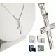  Set de cruce de argint 925 cu lanț armură (pentru CADOU/COMUNIUNE)