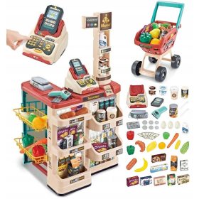    MAGAZIN MARE SUPERMARKET MAGAZIN CHECKOUT COȘ SUNETE TABARU