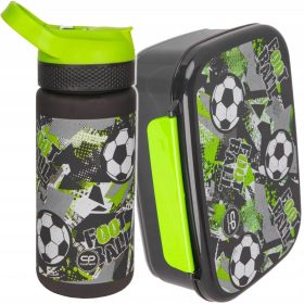    STICLA DE APĂ COOLPACK 420 ml LET'S GOL + sac de prânz CoolPack 765 ml