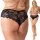  TANGA FULL DANTELA cu talie inalta phenome SIZE PLUS NEGRU 42/44
