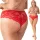  TANGA FULL DANTELA cu talie inalta PLUS SIZE phenome RED 44/46