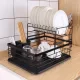  SCRATOR DE USCARE DUBLE PENTRU VASE, NEGRU, SUPPORT PENTRU FACURII SI TACIMURI