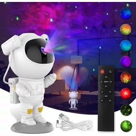    Proiector de stele - Lampa de noapte astronaut - LED - Cel mai nou model 2024