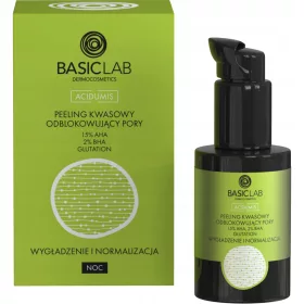    BasicLab Acid Peeling Desfundarea porilor, Peeling impotriva punctelor negre