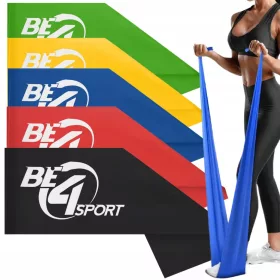  SET 5 BANDA PLATA GOMA REHABILITARE 2m Rezistenta 2-25kg